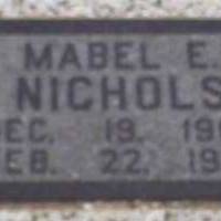 Mabel Evelyn (Close Up) NICHOLS